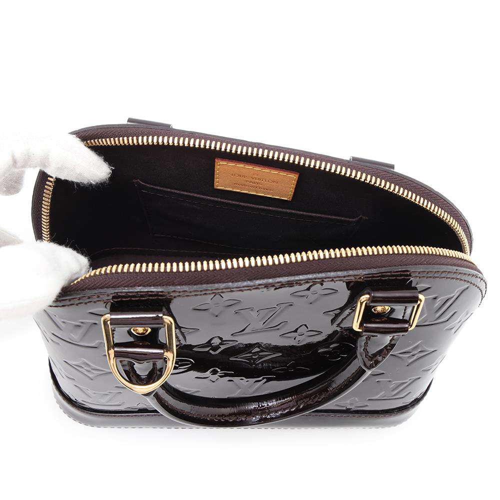 LOUIS VUITTON Alma AmaranteM91678 Monogram Vernis Leather Size BB