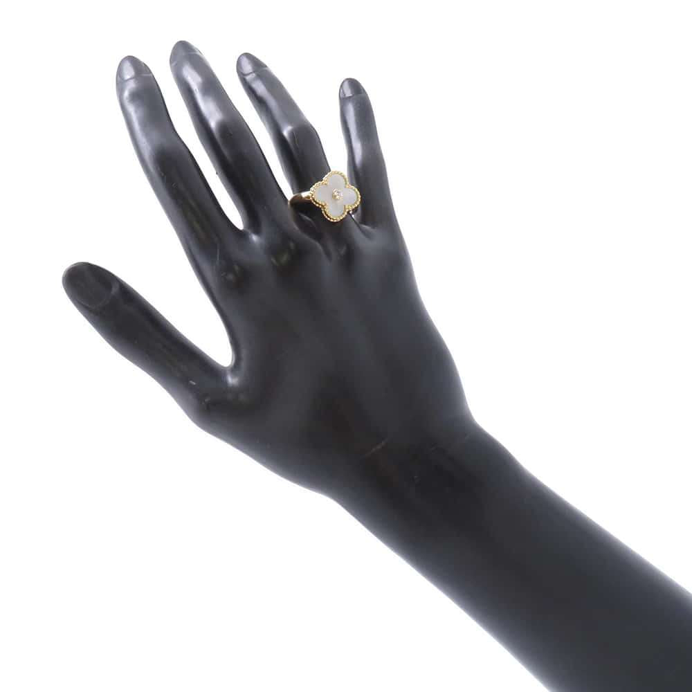 Van Cleef & Arpels Vintage Alhambra Ring Size 55/#15VCARA41100 18K Yellow Gold