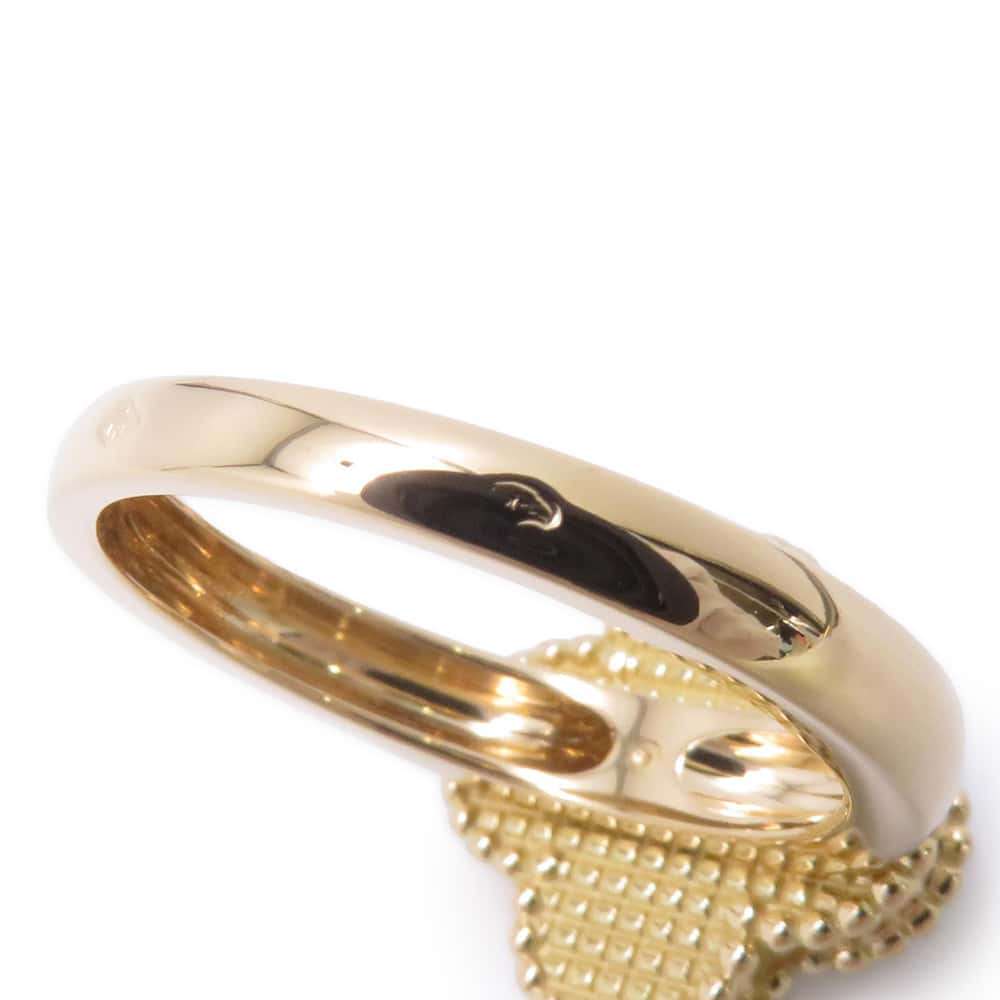 Van Cleef & Arpels Vintage Alhambra Ring Size 55/#15VCARA41100 18K Yellow Gold