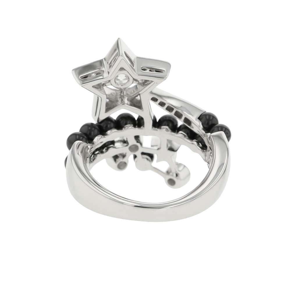 CHANEL Comet Collection Ring Size 52/#12J10180 18K White Gold