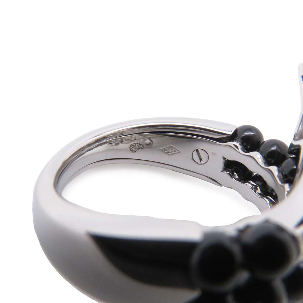 CHANEL Comet Collection Ring Size 52/#12J10180 18K White Gold