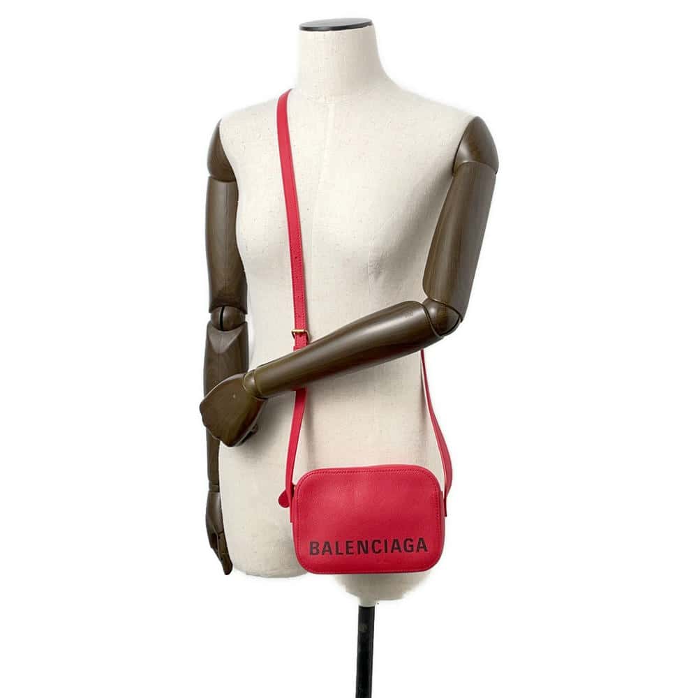 BALENCIAGA Ville Shoulder Red558171 Leather