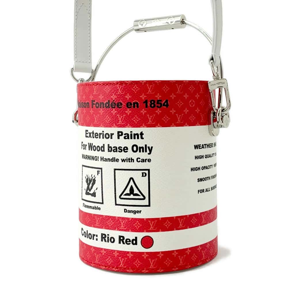 LOUIS VUITTON LV paint can RedM81595 Monogram PVC Coated Canvas