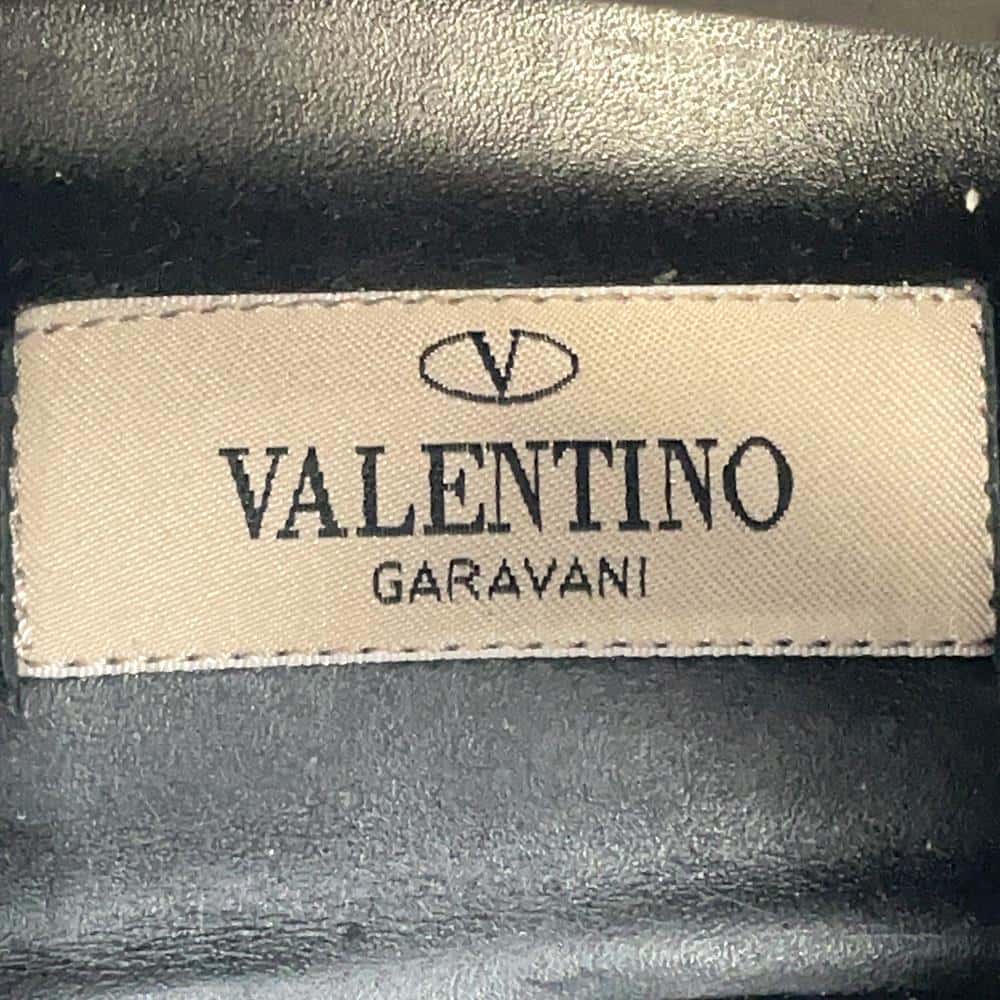Valentino Garavani Rock Studded Boots Black Leather Size 35