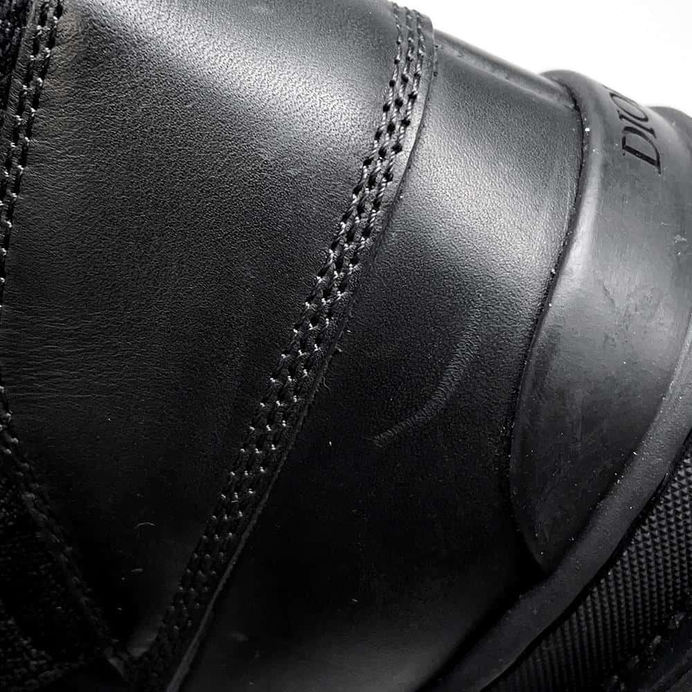 Dior ExplorerStrapBoots Black3BO232ZBR Leather Canvas Size 42