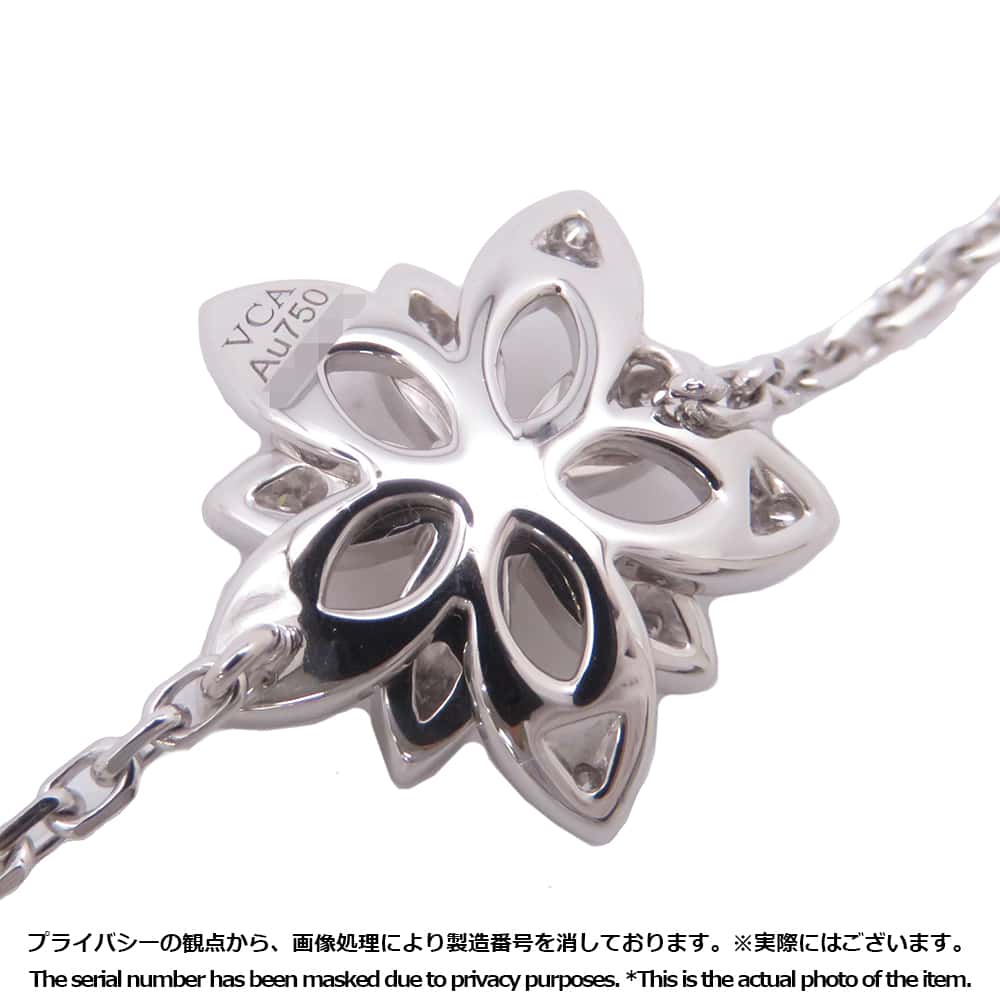 Van Cleef & Arpels Lotus Bracelet Mini ModelVCARP1AB00 18K White Gold
