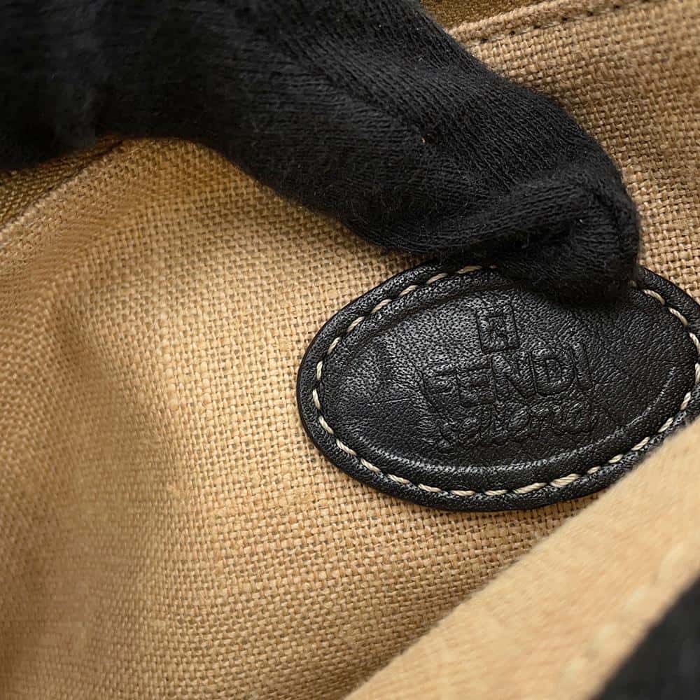 FENDI Selleria Messenger Bag Black8BT116 Leather