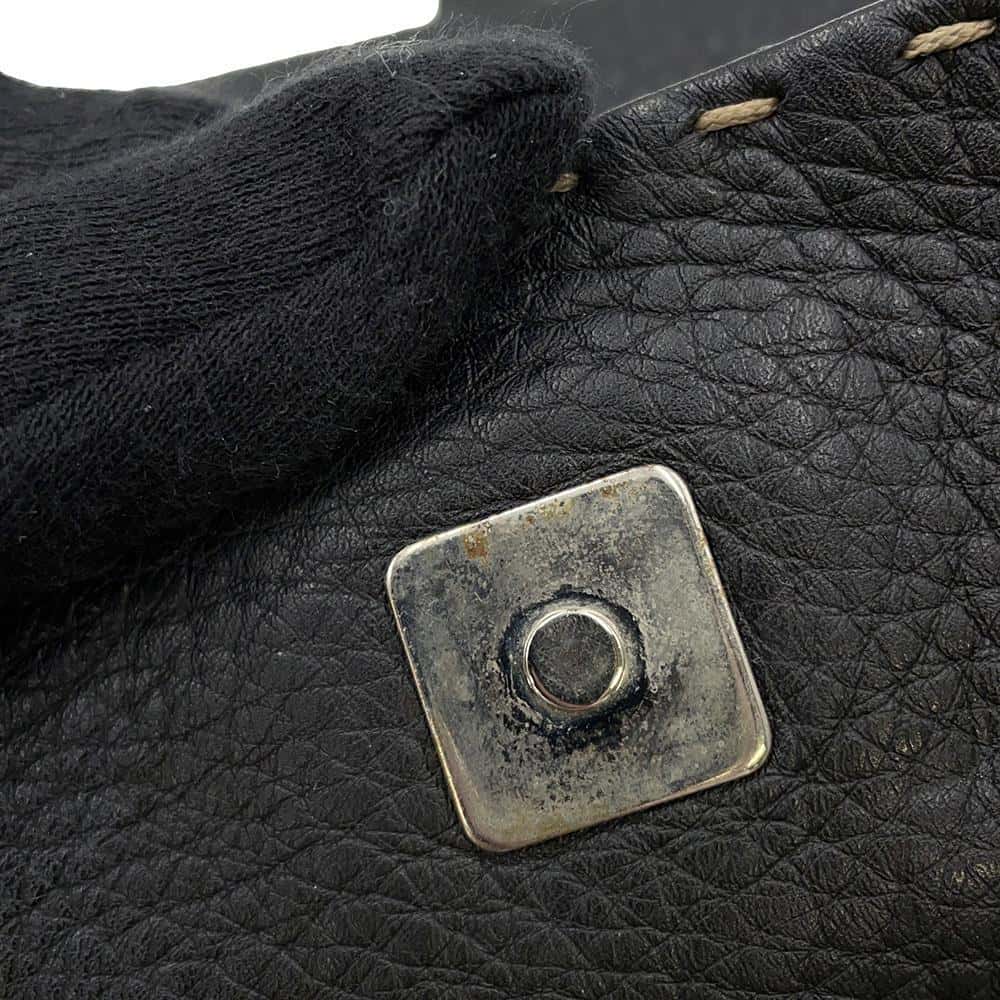 FENDI Selleria Messenger Bag Black8BT116 Leather