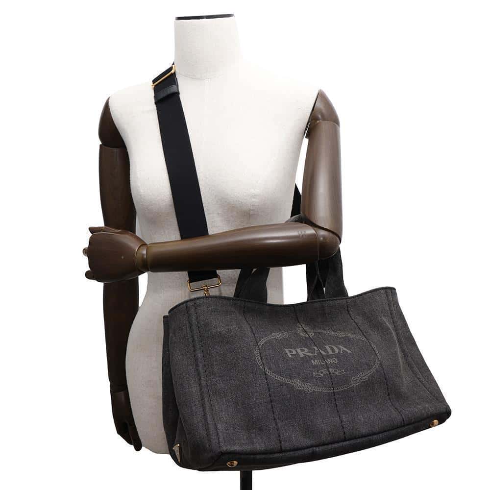 PRADA 2way Canapa Gray1BG642 Denim