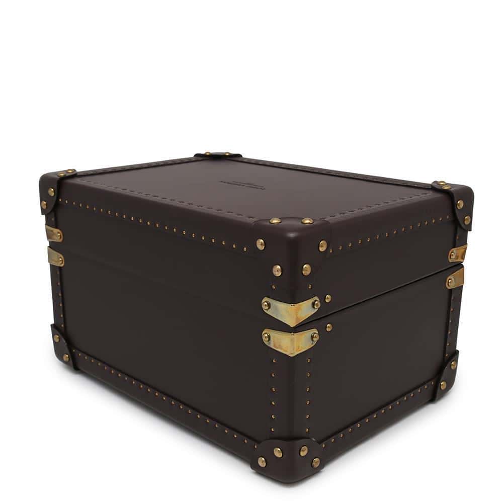 LOUIS VUITTON Special Order Watches and Jewelry Cases Brown Leather