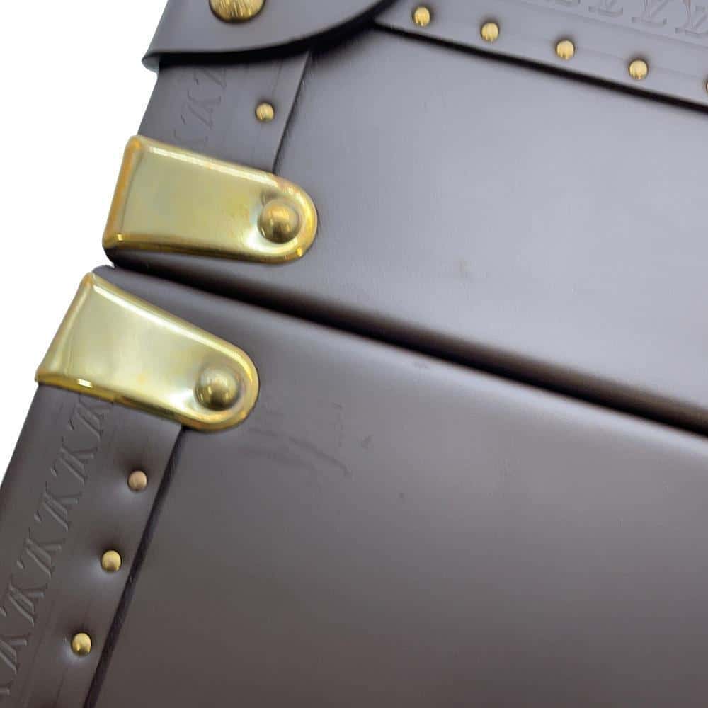 LOUIS VUITTON Special Order Watches and Jewelry Cases Brown Leather
