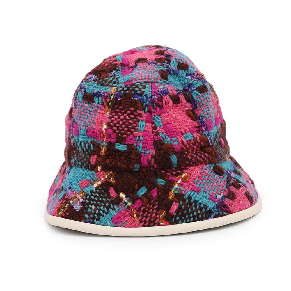 GUCCI Tweed spicy check bucket hat Size S(22") Multicolor728469 Wool 51% Acryl25% Nylon14% Mohair8% Polyester1% Cotton1%