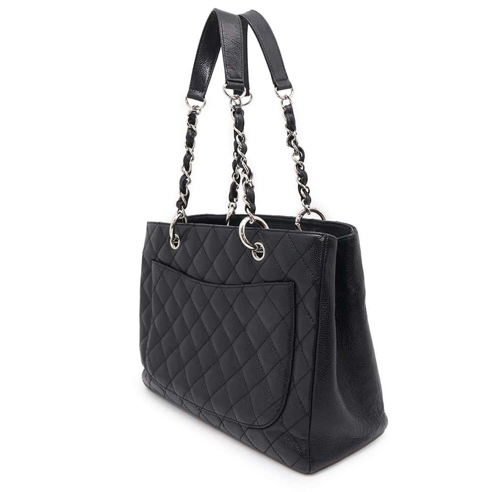 CHANEL GSTTote Bag BlackA50995 Caviar Leather