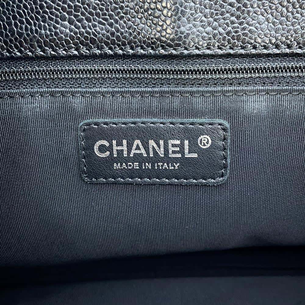 CHANEL GSTTote Bag BlackA50995 Caviar Leather