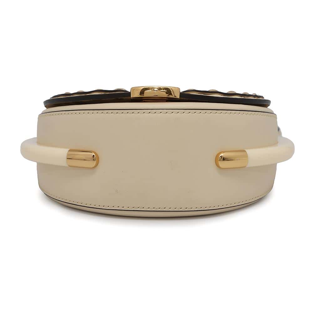 FENDI Moonlight Shoulder Bag Ivory8BT346 Leather