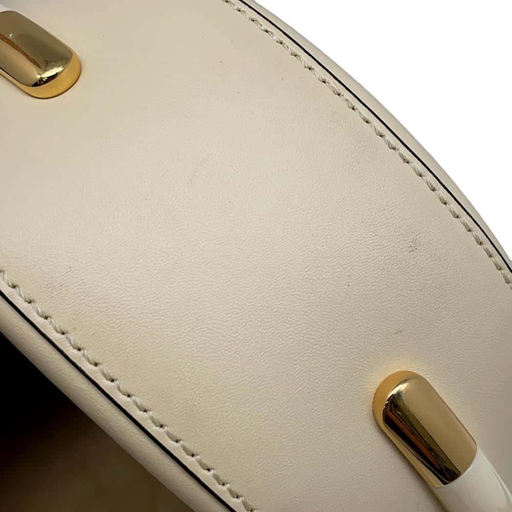 FENDI Moonlight Shoulder Bag Ivory8BT346 Leather