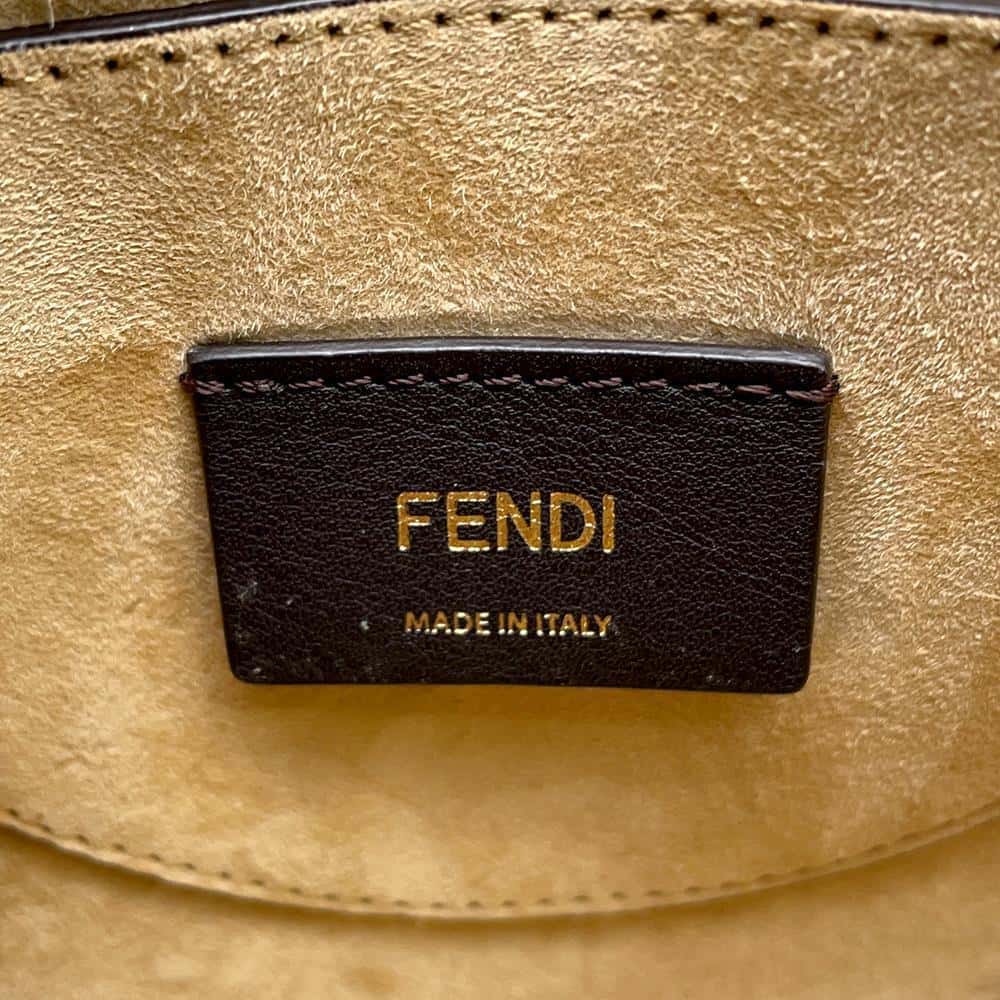 FENDI Moonlight Shoulder Bag Ivory8BT346 Leather