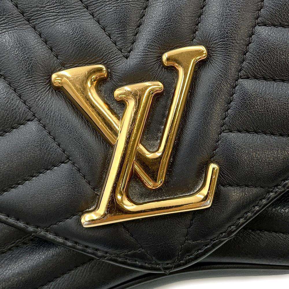 LOUIS VUITTON New Wave ChainBag NoirM51498 Calf Leather Size MM