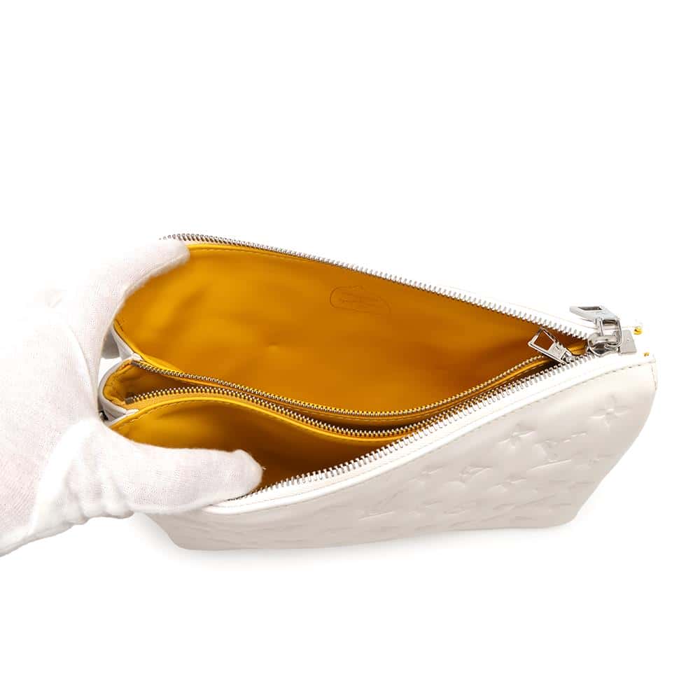 LOUIS VUITTON LV × YK Coussin WhiteM21619 Lambskin Size PM
