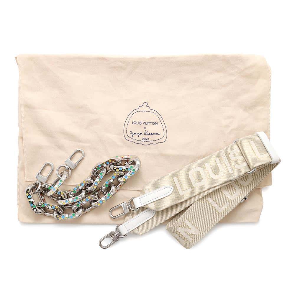 LOUIS VUITTON LV × YK Coussin WhiteM21619 Lambskin Size PM