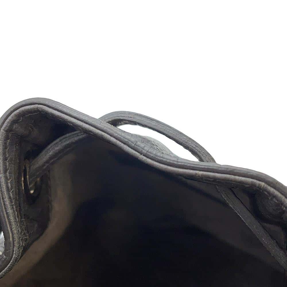 SAINT LAURENT PARIS Emmanuel Bucket 2WAY Shoulder GrayVAR340240 Embossed Leather