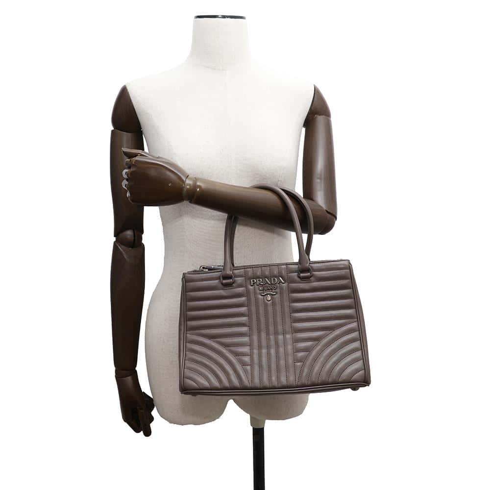 PRADA Diagram 2WAYBag Gray1BA863 Leather