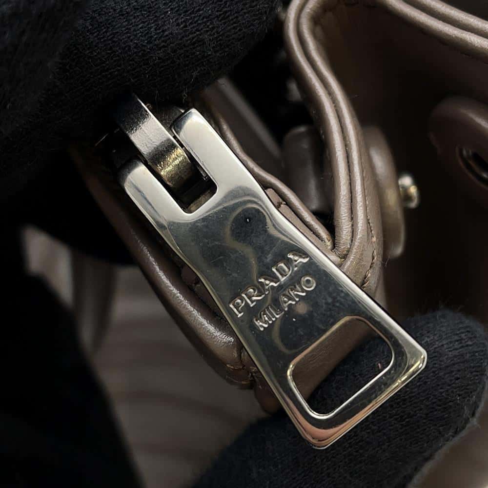 PRADA Diagram 2WAYBag Gray1BA863 Leather