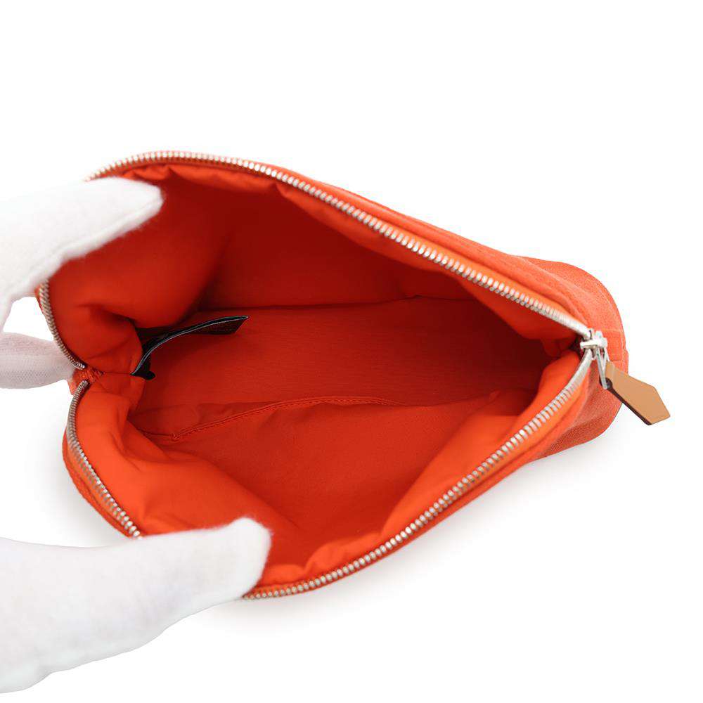 HERMES Bolide Mini Pouch Orange・Feu Canvas Size Mini