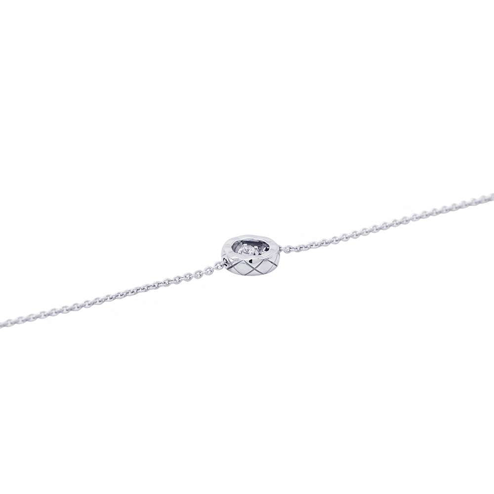 CHANEL Coco Crush Diamond BraceletJ12304 18K White Gold