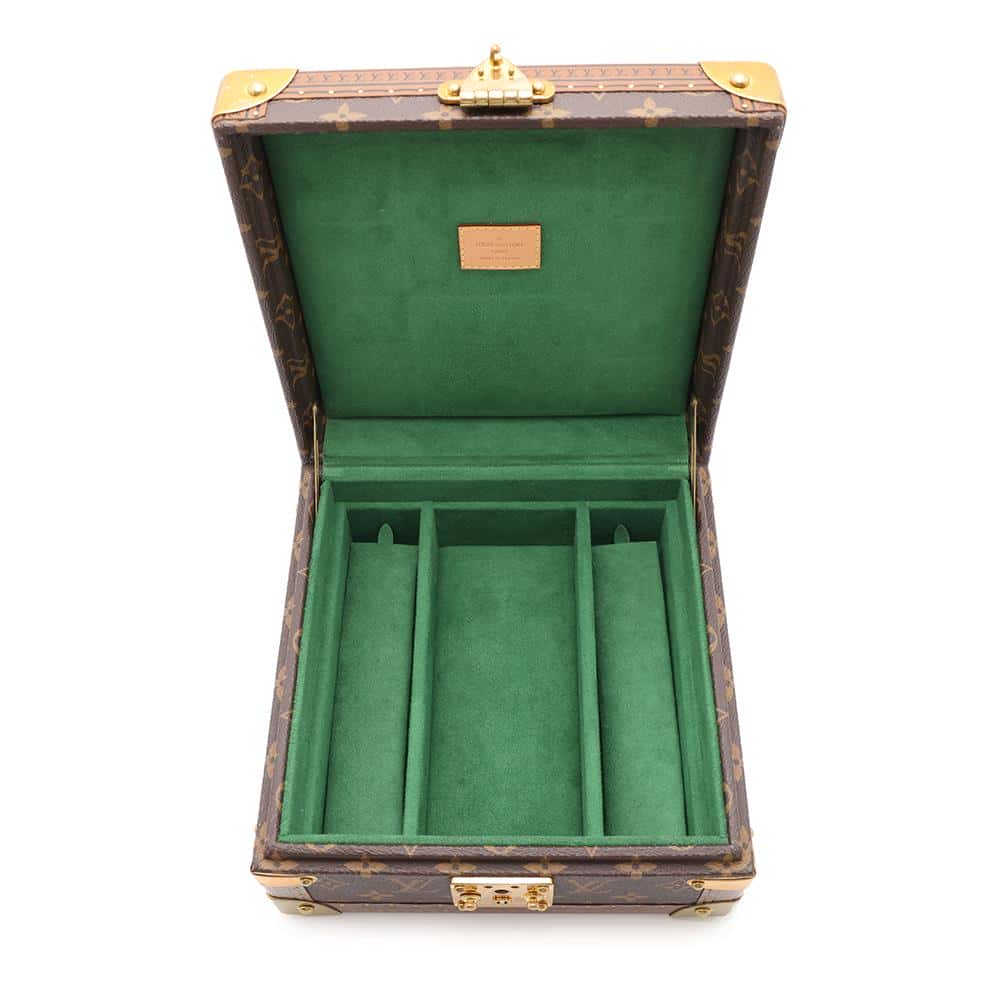 LOUIS VUITTON Coffret Jewelry Green Monogram