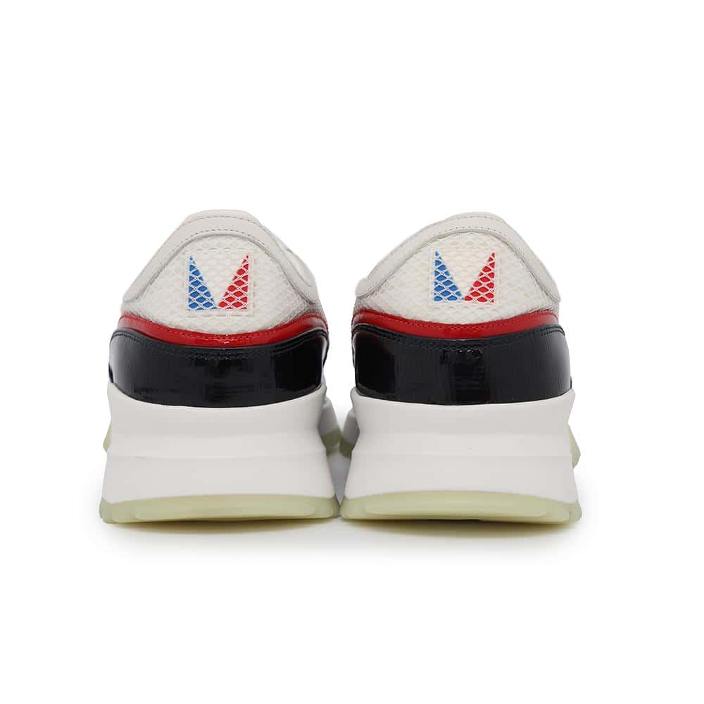 LOUIS VUITTON America's Cup 2017 Sneakers Black/White Patent Leather Nylon Canvas Size 5