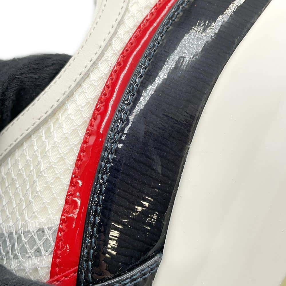 LOUIS VUITTON America's Cup 2017 Sneakers Black/White Patent Leather Nylon Canvas Size 5
