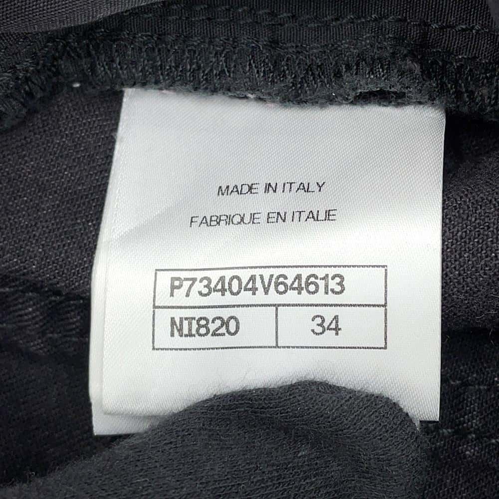 CHANEL Wide denim pants Size 34 Pink/GrayP73404 Cotton100% Faux Pearl