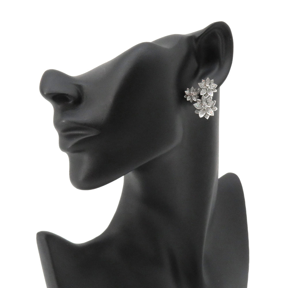 Van Cleef & Arpels Lotus Earring 3 Flower 18KWG/DiamondVCARP7TH00 18K White Gold
