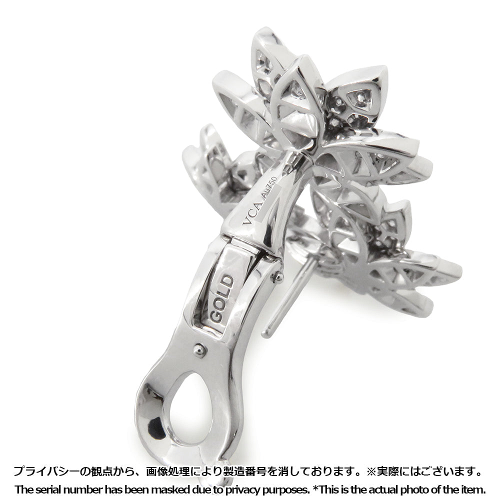 Van Cleef & Arpels Lotus Earring 3 Flower 18KWG/DiamondVCARP7TH00 18K White Gold