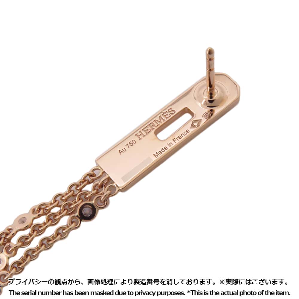 HERMES Earrings 《Kelly Gavroche》 18K Pink Gold