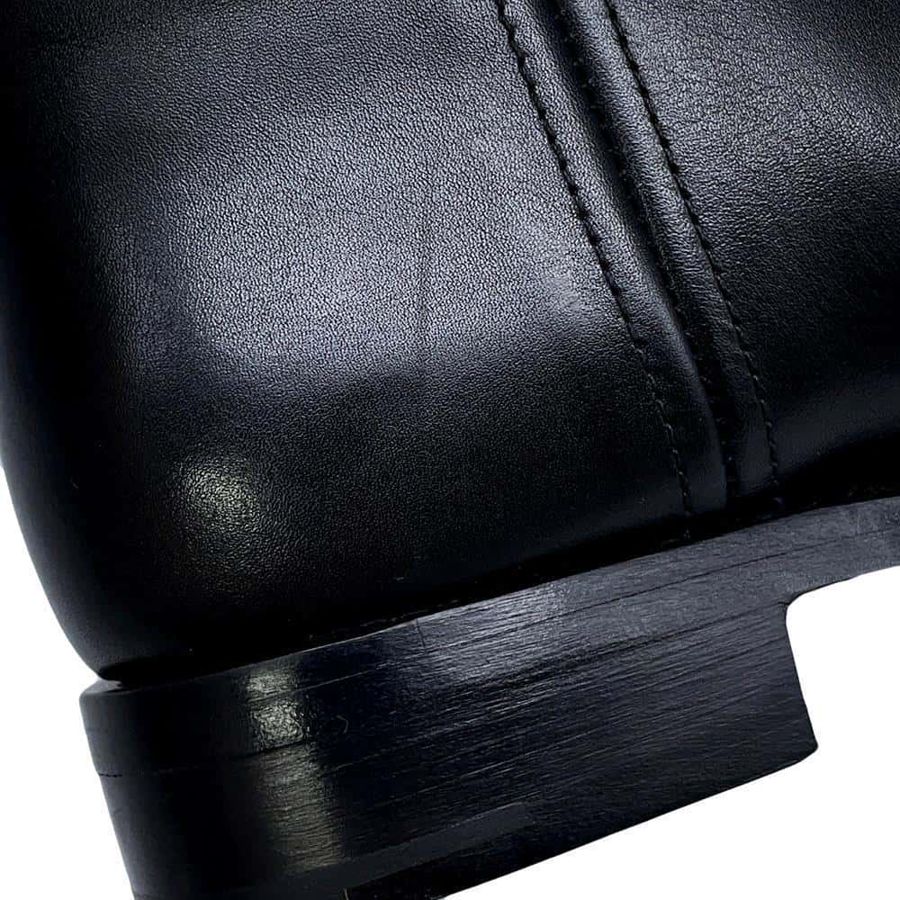 PRADA Long Boots Black1W175M Leather Size 38