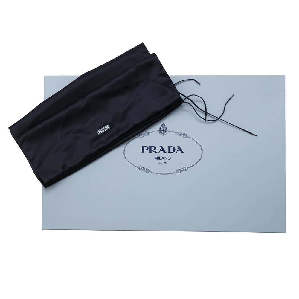 PRADA Long Boots Black1W175M Leather Size 38