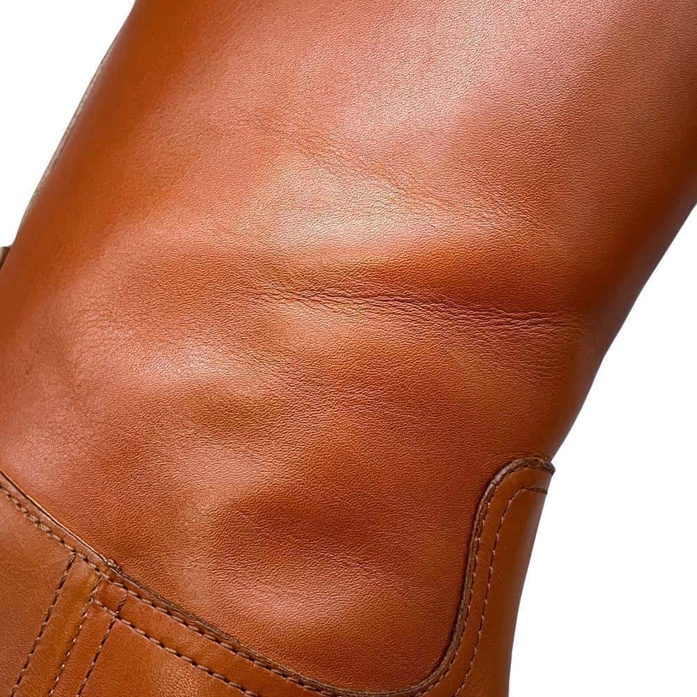 PRADA Knee-high boots Brown1W175M Leather Size 38