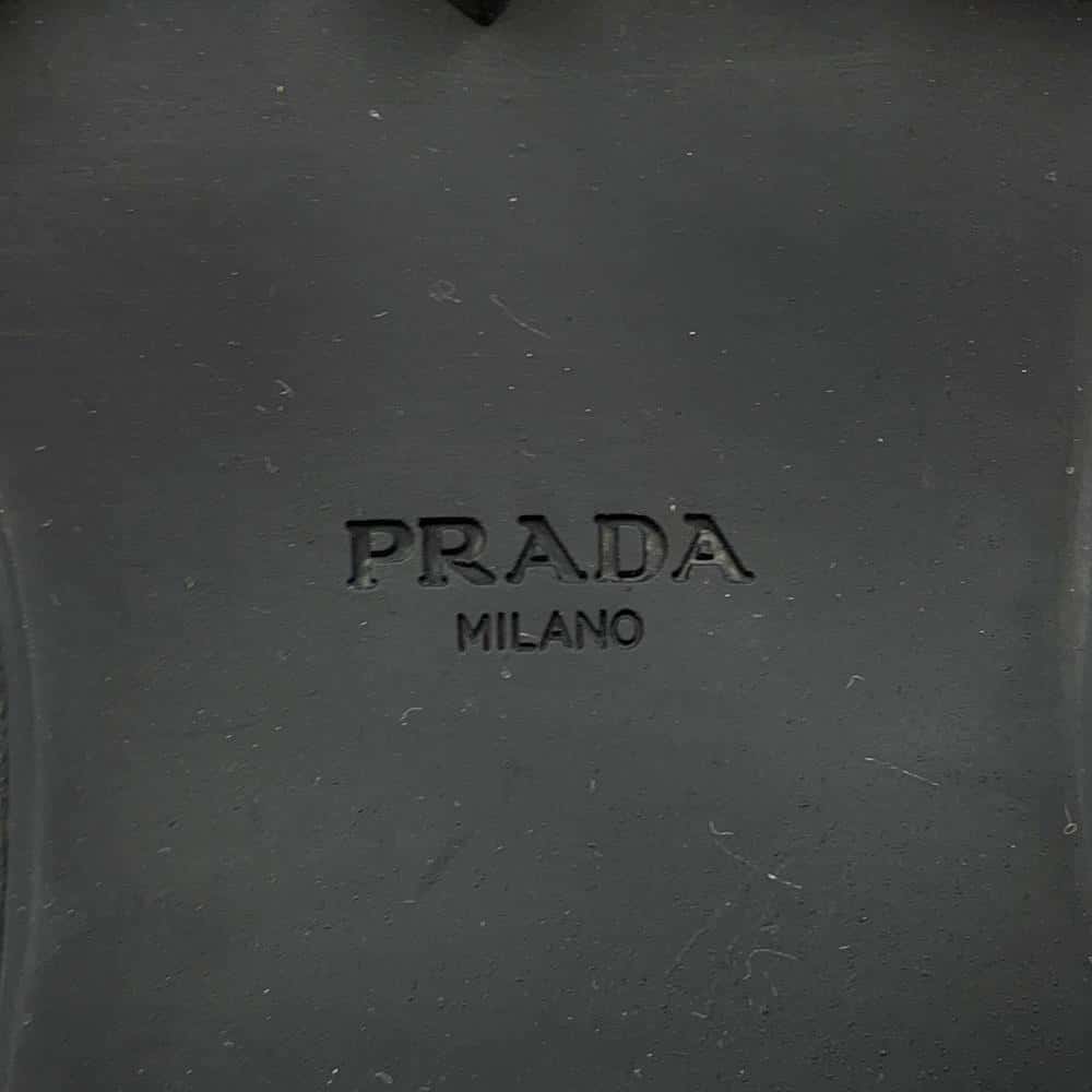 PRADA 3Belt Boots Black Leather Size 37.5