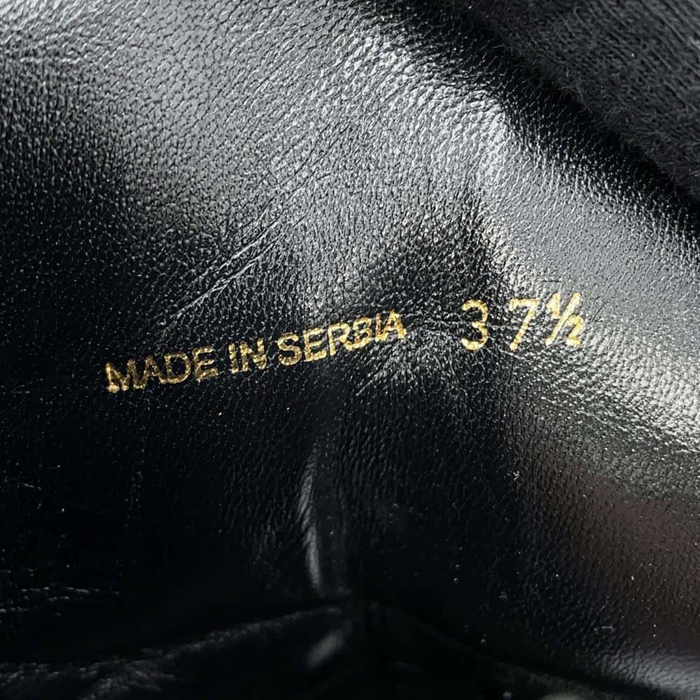 PRADA 3Belt Boots Black Leather Size 37.5