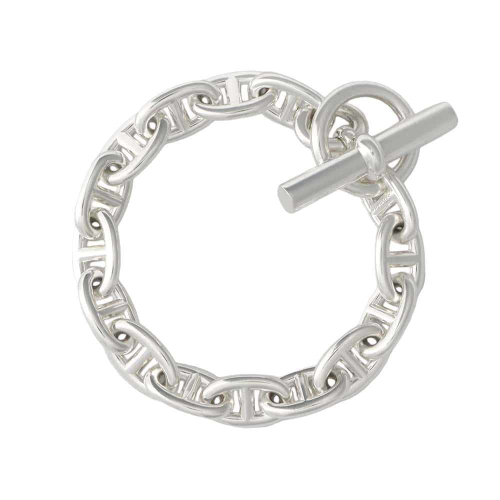 HERMES Chaine d'Ancre Bracelet 15 frames Size MM SV925