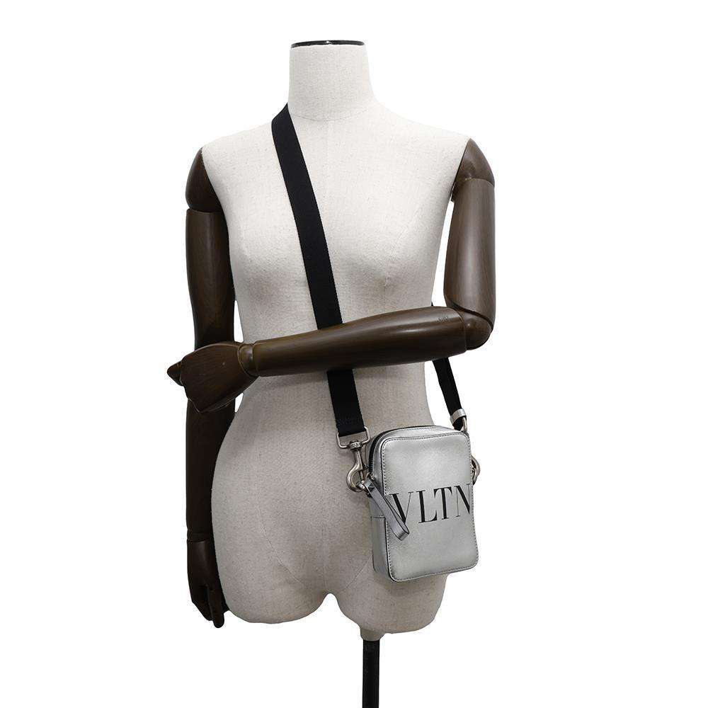 Valentino Garavani VLTN Shoulder Bag Silver5Y2B0943 Leather