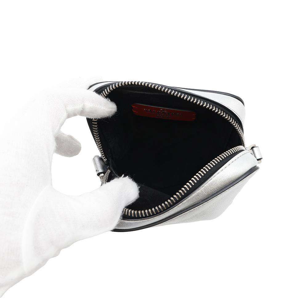 Valentino Garavani VLTN Shoulder Bag Silver5Y2B0943 Leather