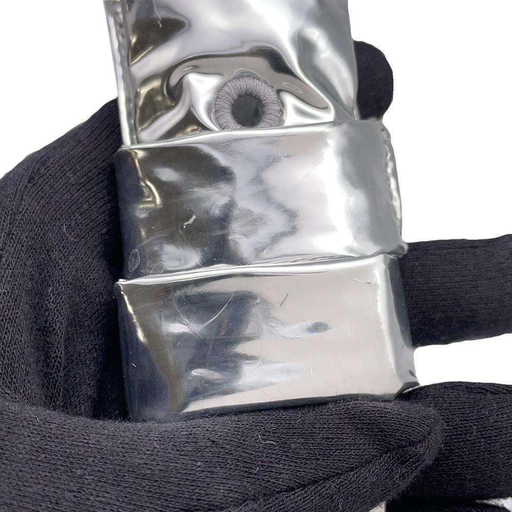 Bottega Veneta Cassette Waist Bag Silver Polyurethane