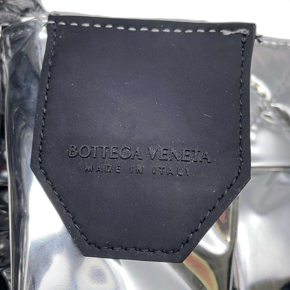 Bottega Veneta Cassette Waist Bag Silver Polyurethane