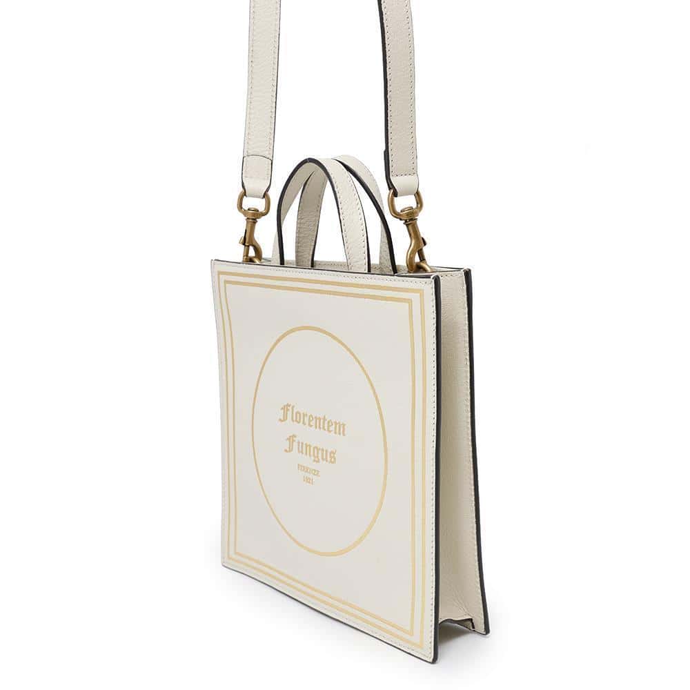 GUCCI Garden 2WAY Handbag Ivory513909 Leather