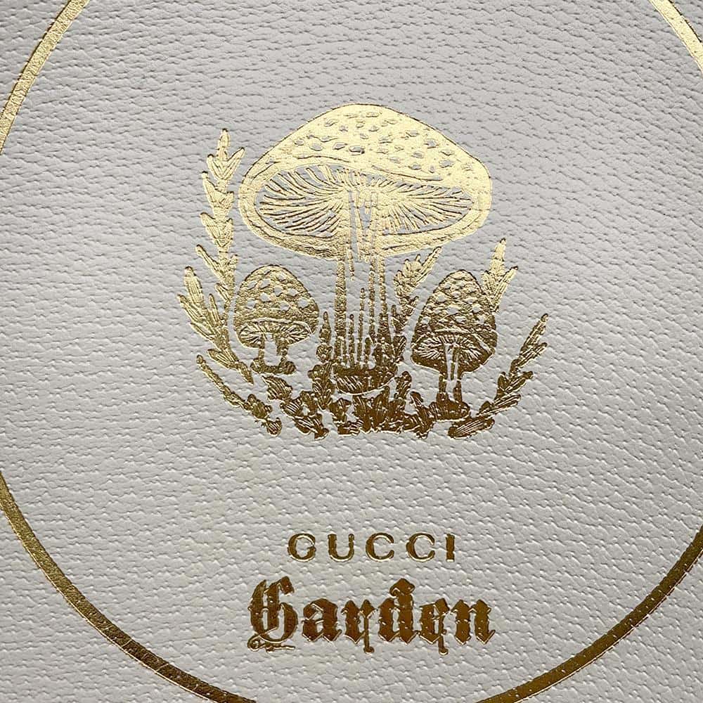 GUCCI Garden 2WAY Handbag Ivory513909 Leather