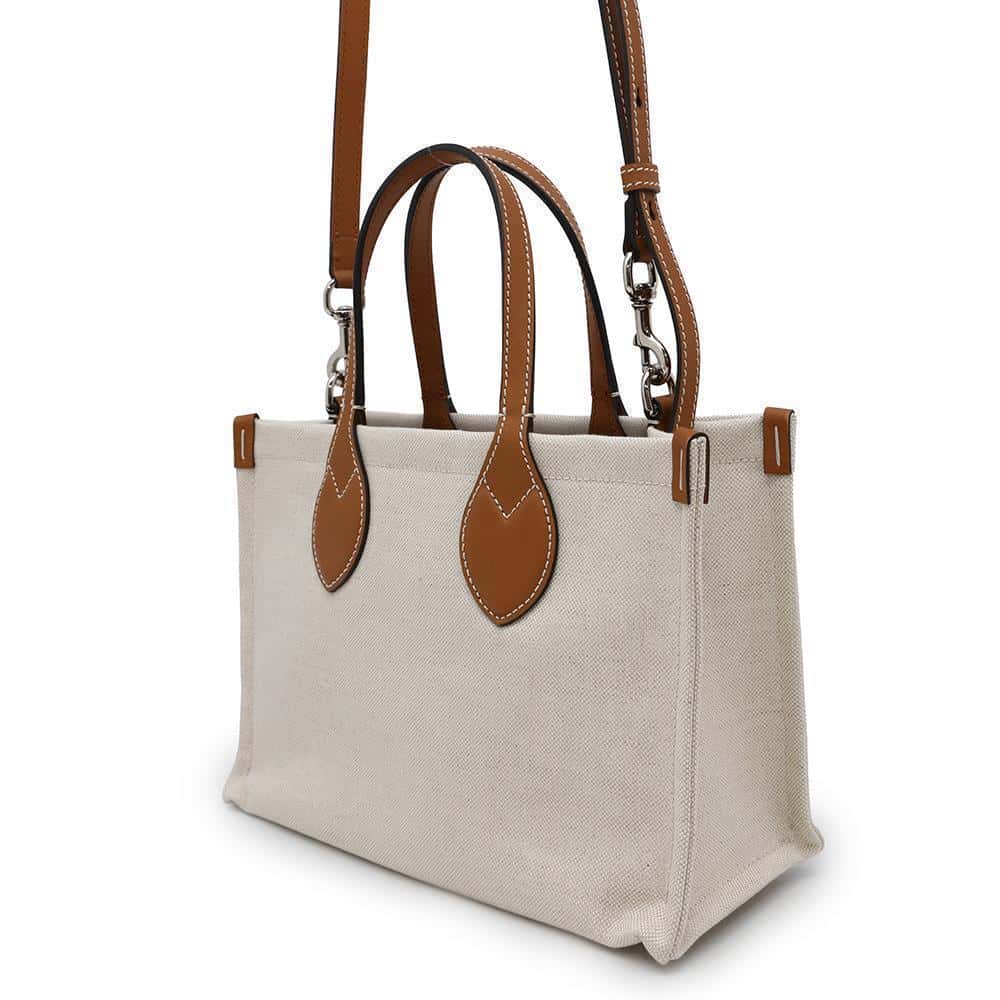 GUCCI Printed Mini Tote Bag Natural/Brown772144 Canvas Leather