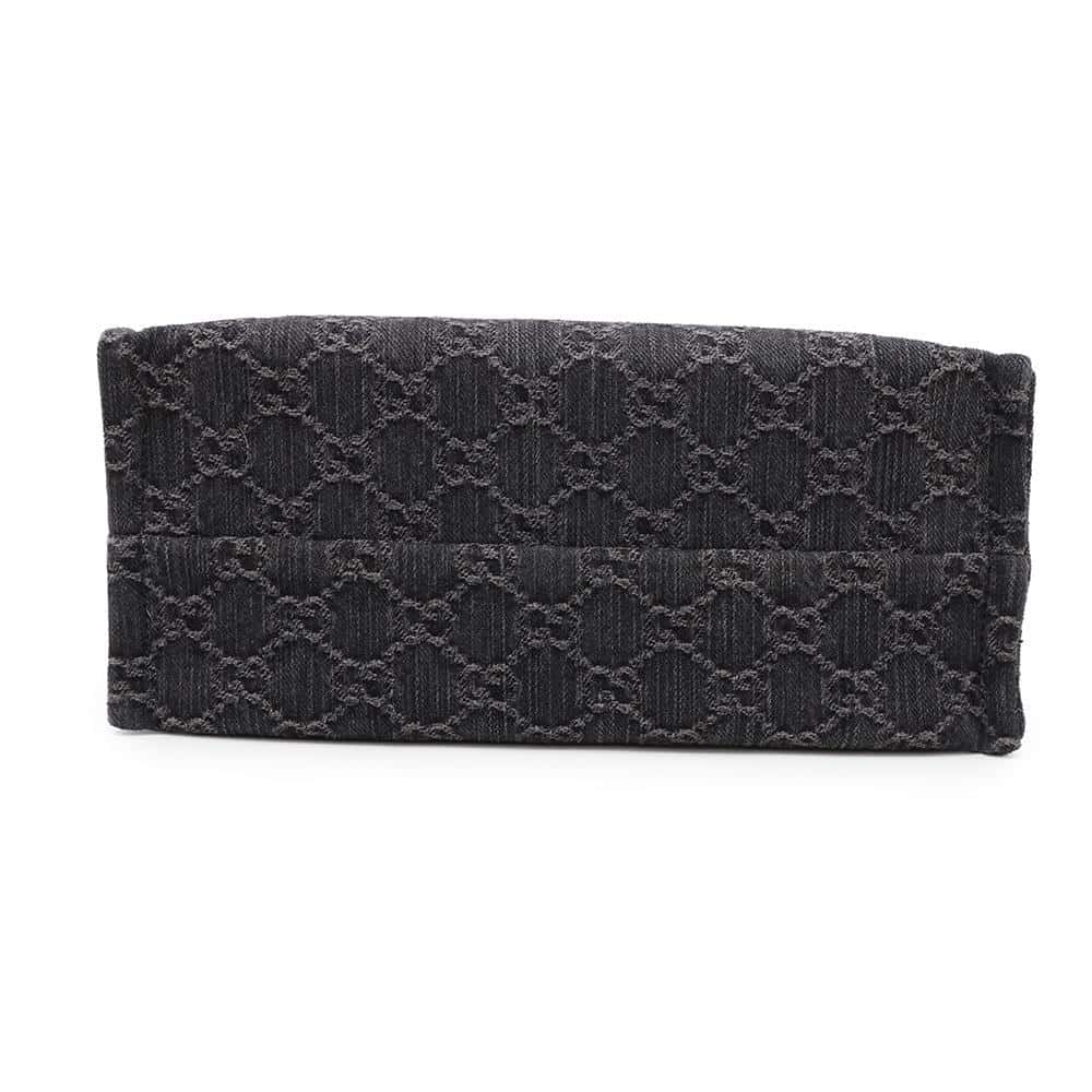 GUCCI Ophidia Medium Tote Black772183 GGDenim Leather